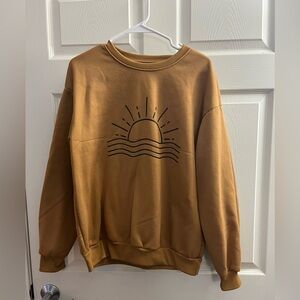 Sunrise Graphic Sweatshirt - Brown